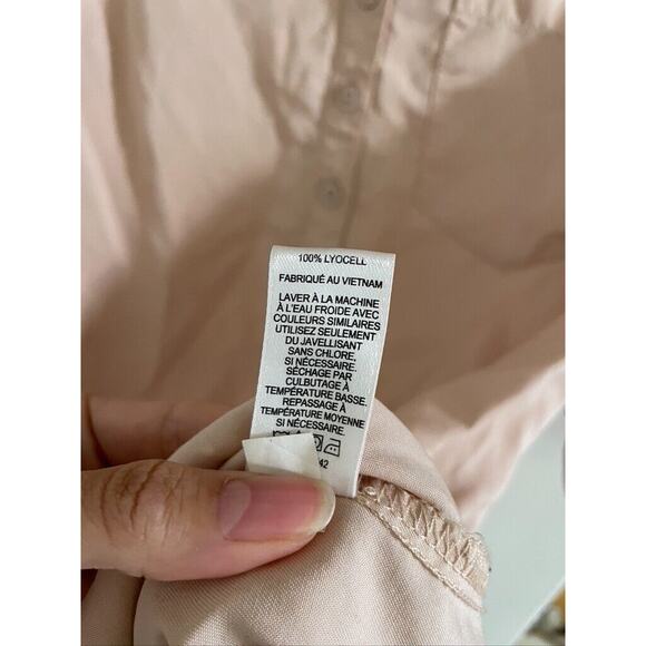 Express Dress Women's XS Pale Blush Pink Long Sleeve Convertible Mini - Picture 8 of 8